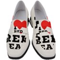 I love red bean Women s Chunky Heel Loafers View1