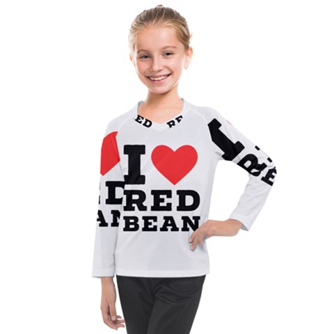 I Love Red Bean Kids  Long Mesh Tee by ilovewhateva