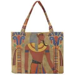 Egyptian Tutunkhamun Pharaoh Design Mini Tote Bag by Mog4mog4