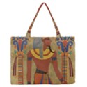 Egyptian Tutunkhamun Pharaoh Design Zipper Medium Tote Bag View1