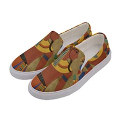 Egyptian Tutunkhamun Pharaoh Design Women s Canvas Slip Ons by Mog4mog4