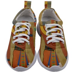 Egyptian Tutunkhamun Pharaoh Design Kids Athletic Shoes by Mog4mog4