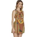 Egyptian Tutunkhamun Pharaoh Design Sleeveless High Waist Mini Dress View3