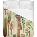 Egyptian Paper Papyrus Hieroglyphs Duvet Cover (California King Size) View1