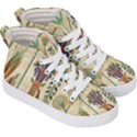 Egyptian Paper Papyrus Hieroglyphs Kids  Hi-Top Skate Sneakers View3