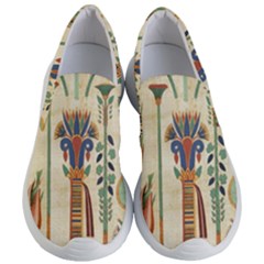 Egyptian Paper Papyrus Hieroglyphs Women s Lightweight Slip Ons by Mog4mog4