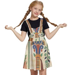 Egyptian Paper Papyrus Hieroglyphs Kids  Apron Dress by Mog4mog4