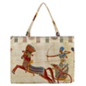 Egyptian Tutunkhamun Pharaoh Design Zipper Medium Tote Bag View1