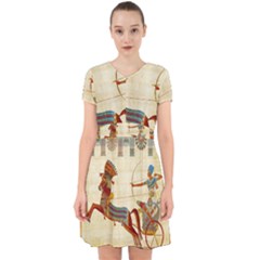 Egyptian Tutunkhamun Pharaoh Design Adorable In Chiffon Dress by Mog4mog4