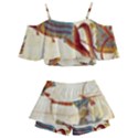 Egyptian Tutunkhamun Pharaoh Design Kids  Off Shoulder Skirt Bikini View2