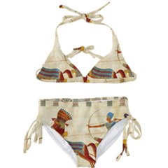 Egyptian Tutunkhamun Pharaoh Design Kids  Classic Bikini Set by Mog4mog4