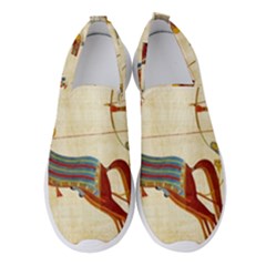 Egyptian Tutunkhamun Pharaoh Design Women s Slip On Sneakers by Mog4mog4