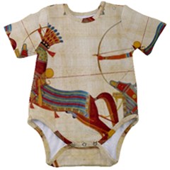 Egyptian Tutunkhamun Pharaoh Design Baby Short Sleeve Bodysuit by Mog4mog4