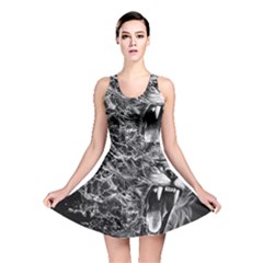 Lion Furious Abstract Desing Furious Reversible Skater Dress by Mog4mog4