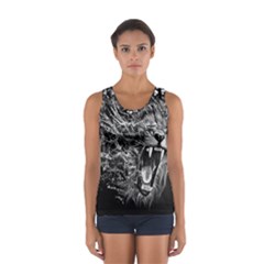 Lion Furious Abstract Desing Furious Sport Tank Top  by Mog4mog4