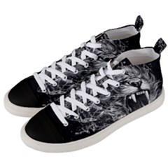 Lion Furious Abstract Desing Furious Men s Mid-top Canvas Sneakers by Mog4mog4