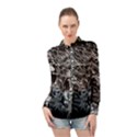 Lion Furious Abstract Desing Furious Long Sleeve Chiffon Shirt View1