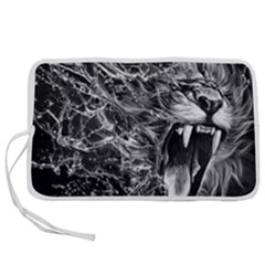 Lion Furious Abstract Desing Furious Pen Storage Case (m) by Mog4mog4