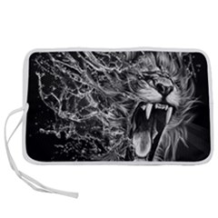 Lion Furious Abstract Desing Furious Pen Storage Case (l) by Mog4mog4