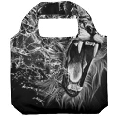 Lion Furious Abstract Desing Furious Foldable Grocery Recycle Bag by Mog4mog4