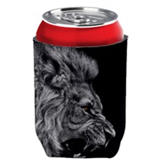 Roar Angry Male Lion Black Can Holder by Mog4mog4