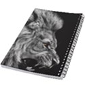 Roar Angry Male Lion Black 5.5  x 8.5  Notebook View2