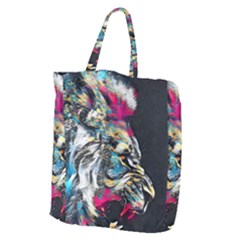 Angry Male Lion Roar Giant Grocery Tote by Mog4mog4