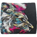 Angry Male Lion Roar Seat Cushion View1