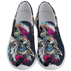 Angry Male Lion Roar Men s Lightweight Slip Ons by Mog4mog4