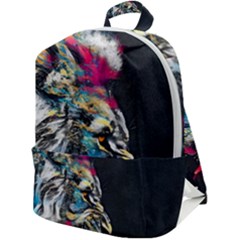 Angry Male Lion Roar Zip Up Backpack by Mog4mog4