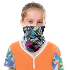 Angry Male Lion Roar Face Covering Bandana (kids)