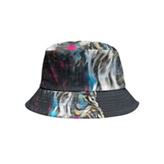 Angry Male Lion Roar Inside Out Bucket Hat (Kids)