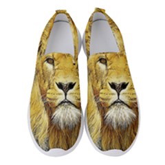 Lion Lioness Wildlife Hunter Women s Slip On Sneakers by Mog4mog4