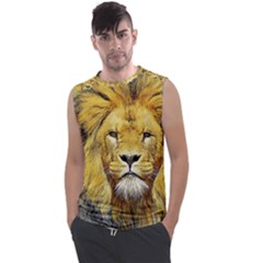 Lion Lioness Wildlife Hunter Men s Regular Tank Top by Mog4mog4