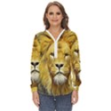 Lion Lioness Wildlife Hunter Zip Up Long Sleeve Blouse View1