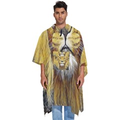 Lion Lioness Wildlife Hunter Men s Hooded Rain Ponchos