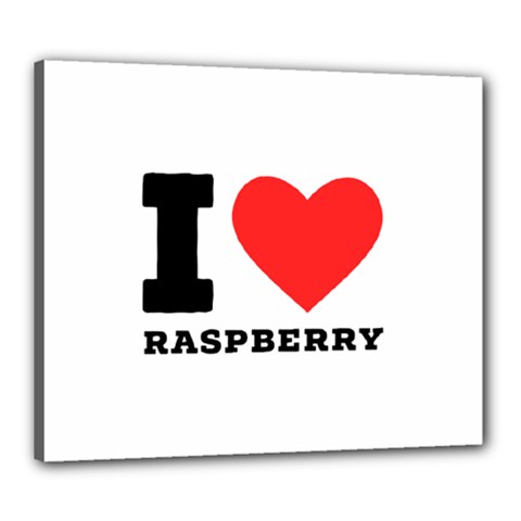 I Love Raspberry Canvas 24  X 20  (stretched) by ilovewhateva