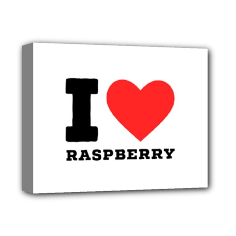 I Love Raspberry Deluxe Canvas 14  X 11  (stretched) by ilovewhateva