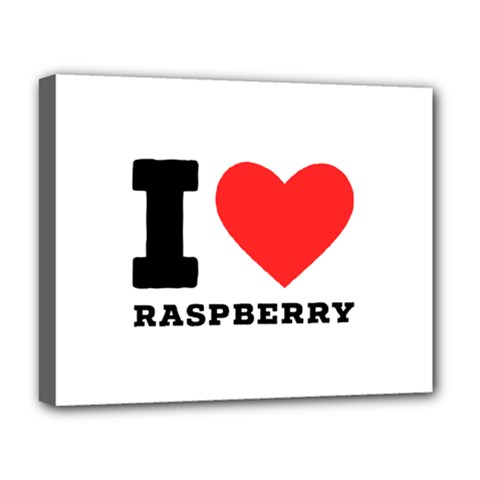 I Love Raspberry Deluxe Canvas 20  X 16  (stretched) by ilovewhateva