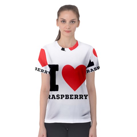 I Love Raspberry Women s Sport Mesh Tee by ilovewhateva