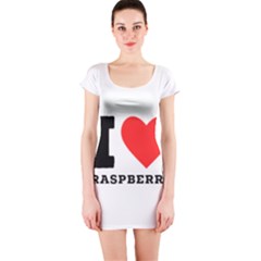 I Love Raspberry Short Sleeve Bodycon Dress by ilovewhateva