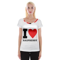 I Love Raspberry Cap Sleeve Top by ilovewhateva