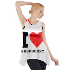 I Love Raspberry Side Drop Tank Tunic by ilovewhateva