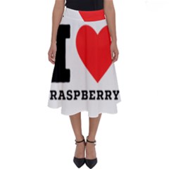 I Love Raspberry Perfect Length Midi Skirt by ilovewhateva