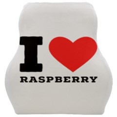 I Love Raspberry Car Seat Velour Cushion  by ilovewhateva