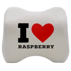 I Love Raspberry Velour Head Support Cushion by ilovewhateva