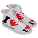 I love raspberry Women s Hi-Top Skate Sneakers View3