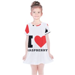 I Love Raspberry Kids  Simple Cotton Dress by ilovewhateva