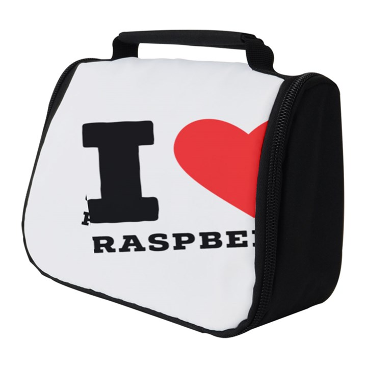 I love raspberry Full Print Travel Pouch (Small)