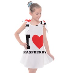 I Love Raspberry Kids  Tie Up Tunic Dress by ilovewhateva